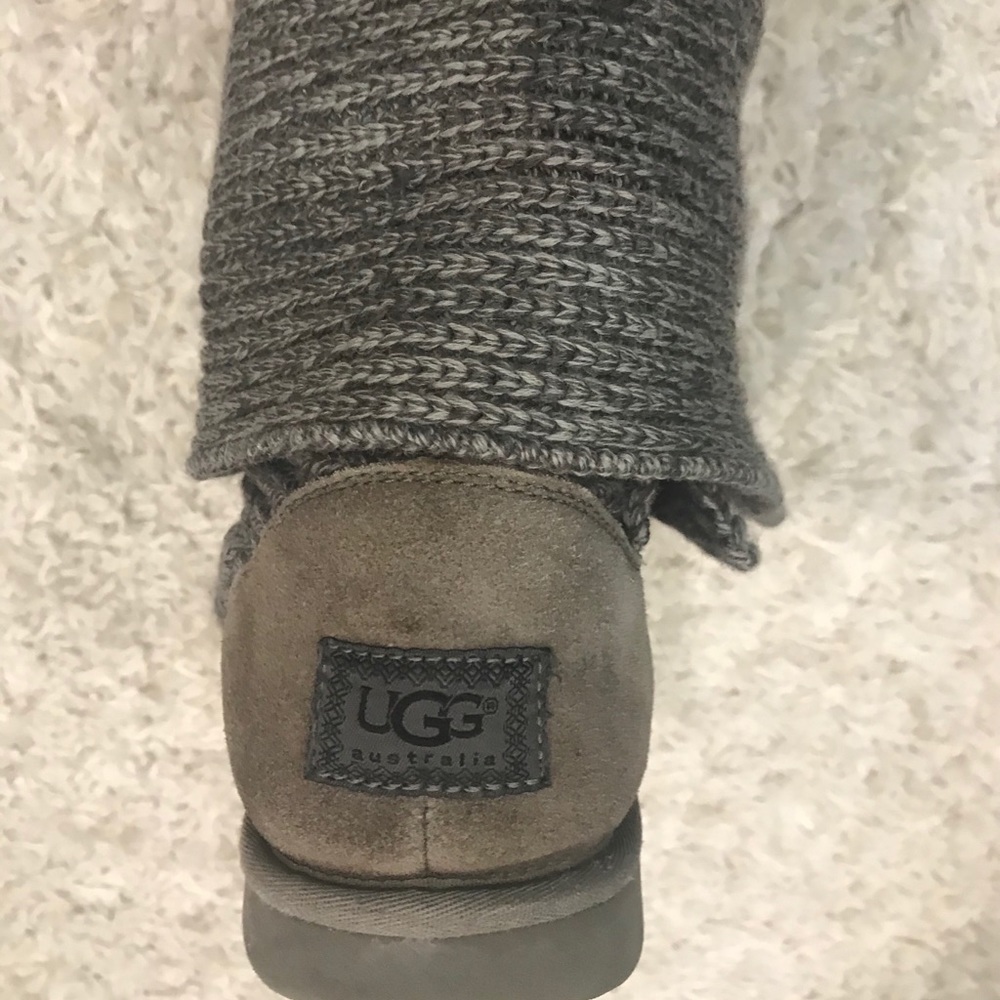 UGG Gray Knit Boots